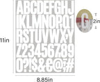 500 Pieces 10 Sheets Letter Stickers, Self Adhesive Vinyl Waterproof Mailbox - Image 3