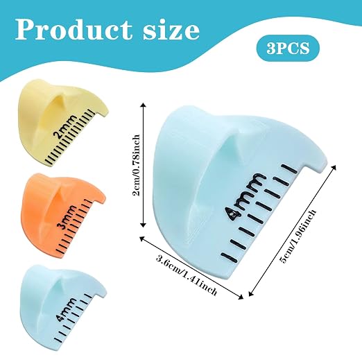 Finger Sewing Ruler, Quilting Templates, Hand Stitch Spacing Tool, Even - Image 2