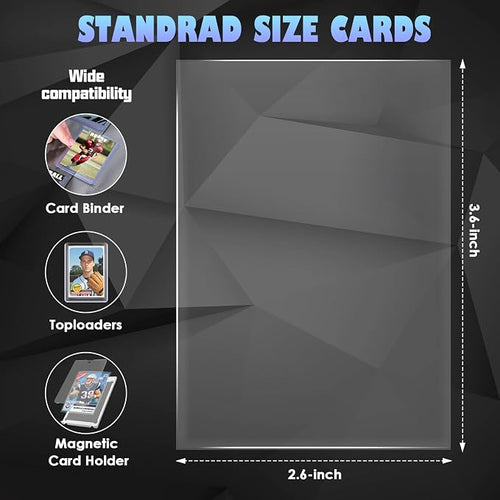 10000 PCS Card Sleeves for Trading Cards, Soft Penny Card Sleeves Clear Plastic - Image 2