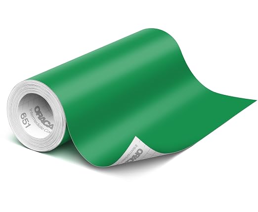 ORACAL 651 Matte Green Vinyl Durable Roll Easy to Weed Permanent Adhesive Craft by Orafol