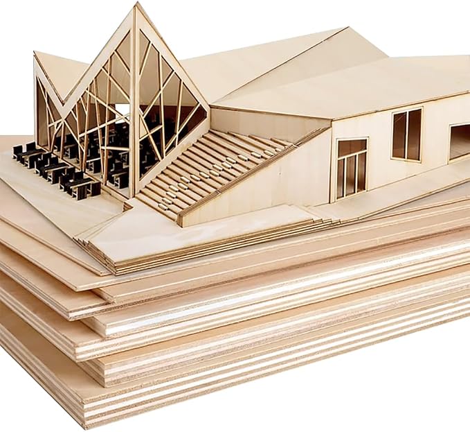 20 Pack Wood Sheets 5.9 x 3.9 x 0.08 Inch Basswood Sheets Unfinished Balsa Wood - Image 5