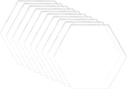 BENECREAT 20PCS 3.2x2.8 Inch Clear Acrylic Sheet Hexagon Cast Sheet by BENECREAT