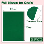 Luomorgo 8 Pcs Stiff Felt, 8 x 12 Inch, 2mm Thick, - Image 4