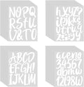 Outus 576 Pcs 8 Sheets Letters Stickers Vinyl Alphabet Number Decals Back to by Outus