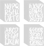 Outus 576 Pcs 8 Sheets Letters Stickers Vinyl Alphabet Number Decals Back to by Outus