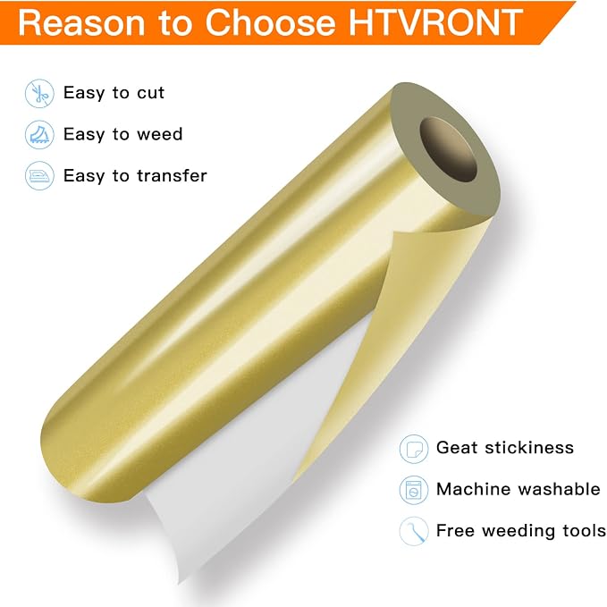 HTVRONT HTV Vinyl Rolls Heat Transfer Vinyl - Image 2