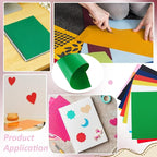 BENECREAT 24Pcs 6 Colors PVC Flexible Plastic Sheets, 11.8x8.3 Inch A4 - Image 5