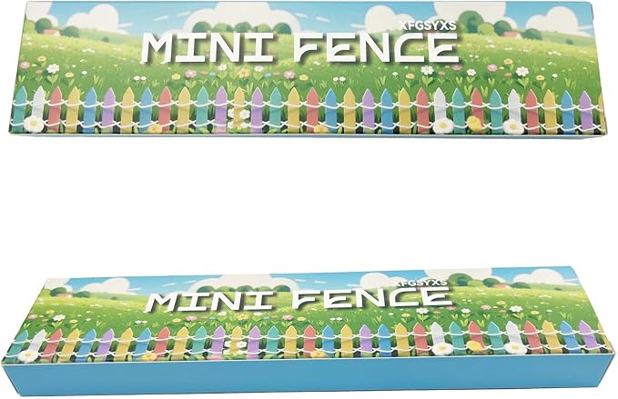 35 Inches Mini Fairy Garden Fence DIY Christmas Small Wood Decorative Picket - Image 6