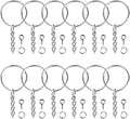 Paxcoo 100Pcs Keychain Rings by PAXCOO