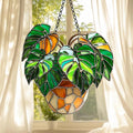 Monstera Leaves Acrylic Suncatcher Plant Window Hanging Gift by Unknown