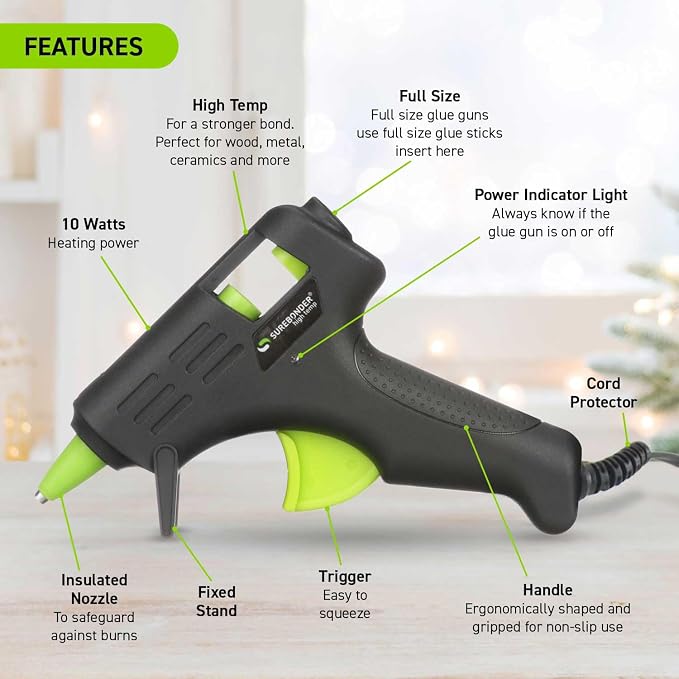 Mini Size 10W High Temperature Glue Gun Kit - Image 3