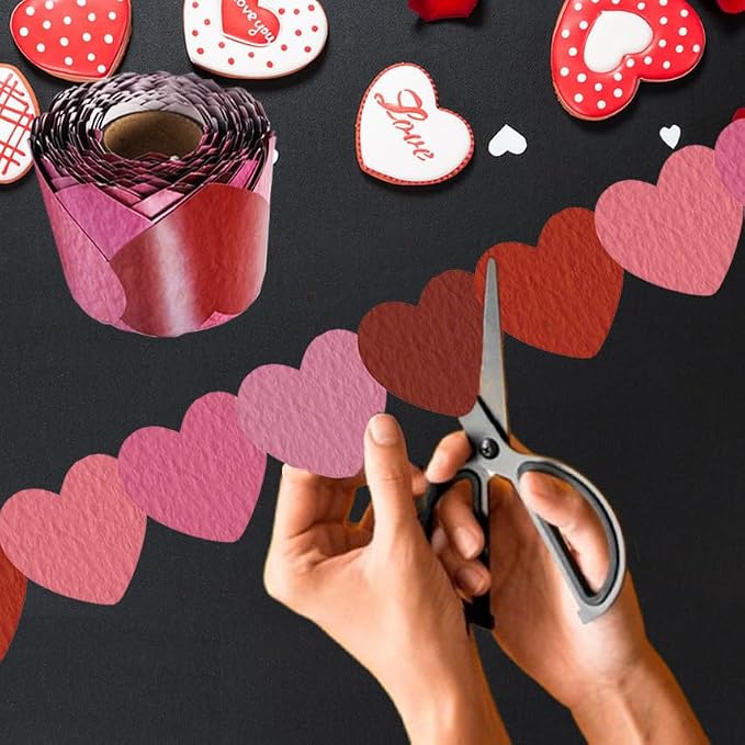 69 Feet Bulletin Board Borders Valentine's Day Rolled Border Trim - Image 3
