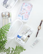 CoiiJoii Zippered Pouch Hard, Stackable Storage Bins, Portable Clear Bin Zipper - Image 6