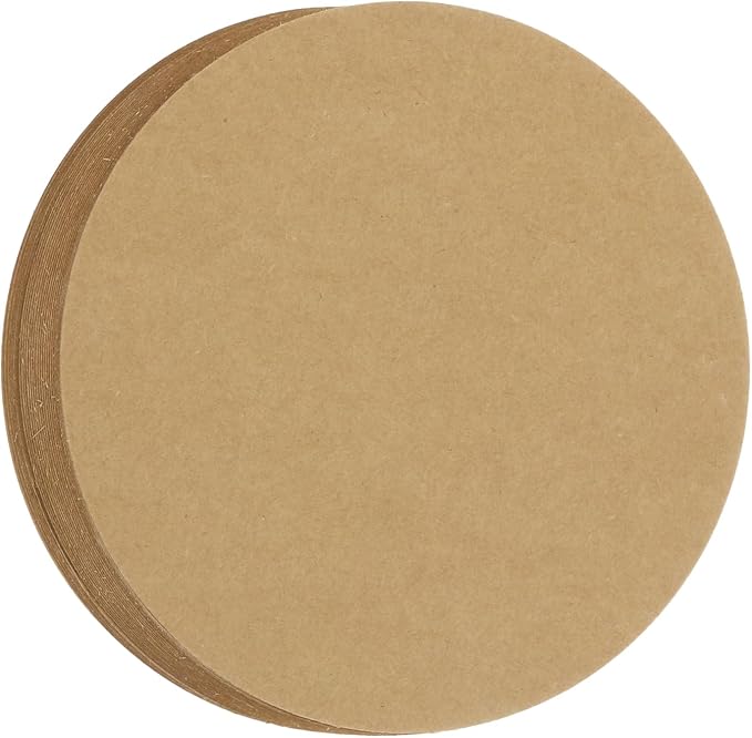 MECCANIXITY 60 PCS Earth Color Circle Cutouts Paper, 8 Inch Round Cutouts by MECCANIXITY