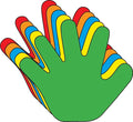 SHAPES ETC. 31 Pcs Hand Assorted Color Cut-Outs 5.5in, Construction Paper Shapes by SHAPESETC