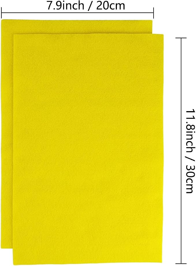 Jtnohx Color Felt, Soft Felt Sheets, 1.4mm Thick 8"x12" Handicraft Felt Fabrics - Image 5