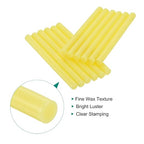 MECCANIXITY 12 Pcs Yellow Cylinder Sealing Wax Stick Glue Gun Wax Seal Rod - Image 3