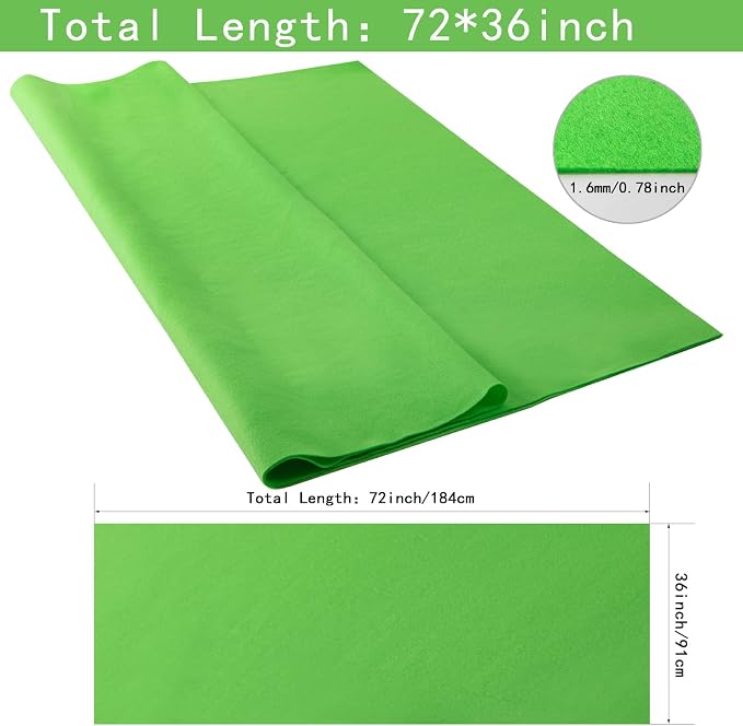 HaoFeijh Felt Fabric 72 * 36 Inch Wide 1.6mm, Fabric Sheets Soft Woven Acrylic - Image 2