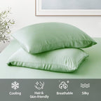 4 Pack Cooling Pillow Cases, Viscose Derived from Bamboo Pillow Protectors King - Image 3
