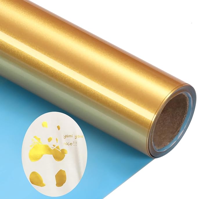 Gold Htv Vinyl Gold Iron Heat Transfer Vinyl Rolls HTV 12inch x 5feet Iron On by KEGUMINGX