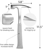 INCLY 7 PCS Geology Rock Pick Hammer Kit, - Image 4