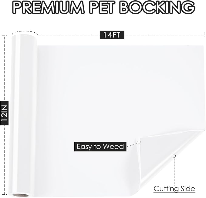 TORC White Permanent Vinyl 12" x 14 FT Glossy White Adhesive Vinyl Roll - Image 2