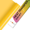 HTVRONT Yellow 12" x 5ft HTV Vinyl Rolls | Easy Cut & Weed Heat Transfer Vinyl by HTVRONT
