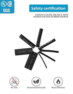 innhom 650pcs Heat Shrink Tubing Black Heat Shrink Tube Wire Shrink Wrap - Image 2
