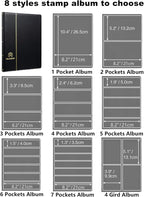 MUDOR 3 Rows Stamp Collection Book, Stamp Albums - Image 7