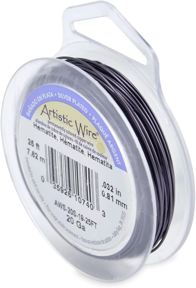 Artistic Wire, 20 Gauge Silver Plated Tarnish Resistant Colored Copper Craft by ArtisticWire