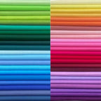 HANPATQUI 50PCS 5 x 5 inch Solid 100% Cotton Fat Quarters Fabric by HANPATQUI