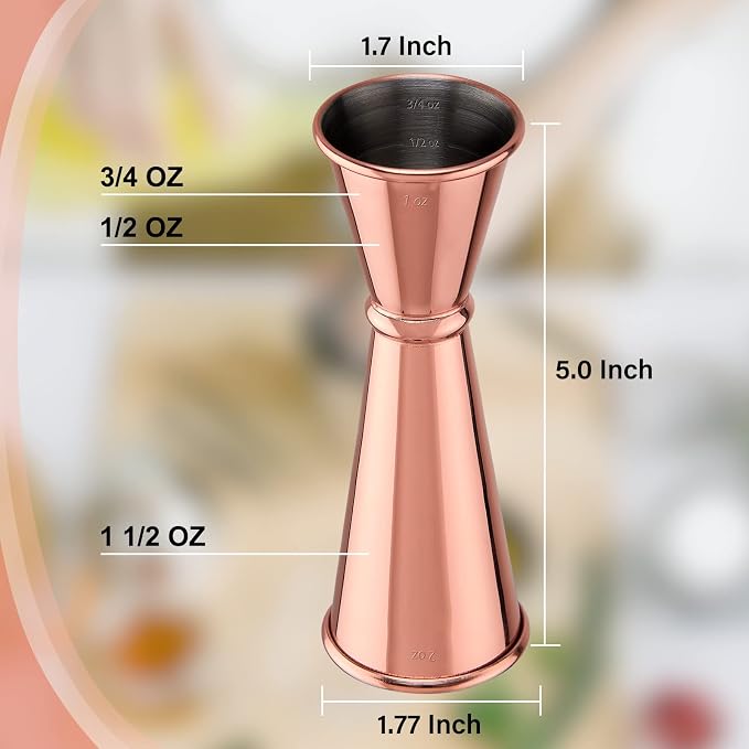 Jigger for Bartending, Briout Double Cocktail Jigger Japanese Premium 304 Food - Image 3