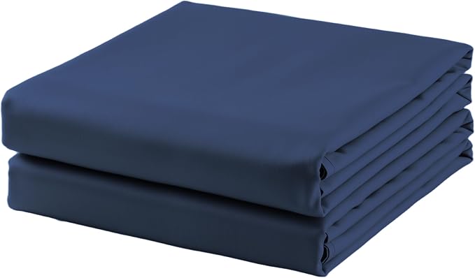 2-Pack Cotton King Flat Sheet Only, 600 Thread Count 100% Egyptian Cotton Top by ZaizaiHome