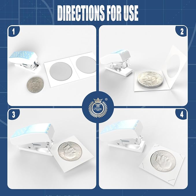 Boen 300PCS Coin Flips in 6 Sizes Cardboard Coin Holders - Image 6