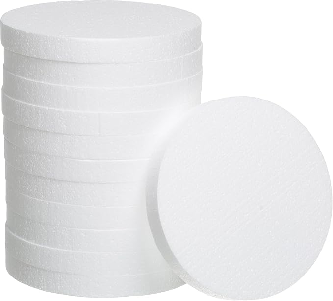 Crafare 8 Inch Round Foam Circles by Crafare