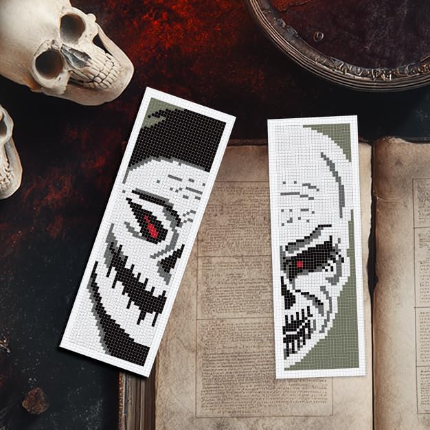 INFUNLY 6PCS Skull Theme Cross Stitch Kit - Image 5