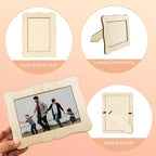 RYKOMO 6 PCS Unfinished Wooden Picture Frames - Image 3