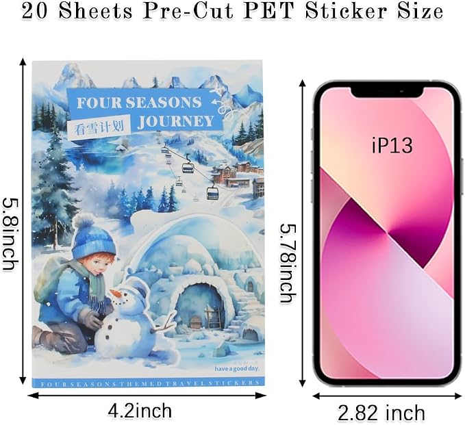 Winter Pre-Cut Journal Sticker Book - Image 5
