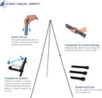 Audio-Visual Direct Lightweight Steel Telescoping Art Display Easel, Collapsible - Image 2