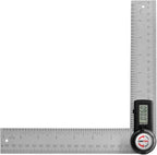 GemRed 82305 Digital Angle Finder GemRed Protractor Stainless steel 7inch 200mm by GemRed
