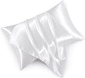 Satin Pillowcases with Zipper （20x26）, Standard Size Pillowcases Set of 2 by HommxJF
