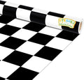 Black White Checkered Bulletin Board Paper Roll Black Plaid Bulletin Board by Qyeahkj