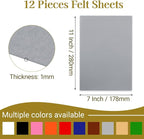 12 Pcs Felt Sheets, 7x11 Inch Stiff Felt - Image 2