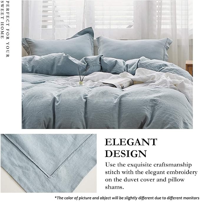 Simple&Opulence 100% Linen Duvet Cover Set - Image 2