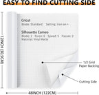 Lya Vinyl Glossy White Permanent Vinyl Roll -12" x 4FT Self Adhesive Vinyl - Image 2