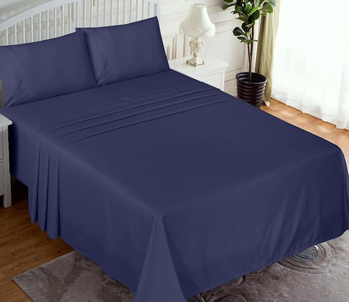 RUVANTI 100% Cotton Sheets – Full Size Percale Bedding, Cooling & Breathable - Image 2