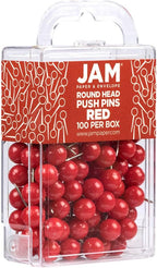 JAM PAPER Colorful Push Pins - Image 2