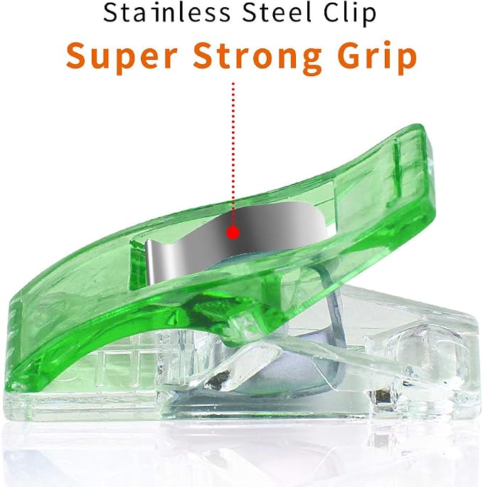 Sewing Clips 100 PCS with Tin Box, Sewing Supplies and Quilting Supplies - Image 5