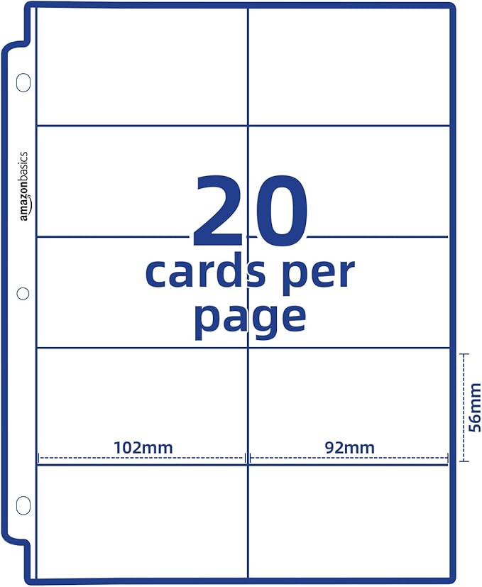 Amazon Basics Plastic Business Card Organizer Sleeves - Image 5
