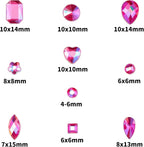1200 Pcs AB Rhinestones for Bedazzling, Rainbow Effect Craft Gems for Crafting - Image 2